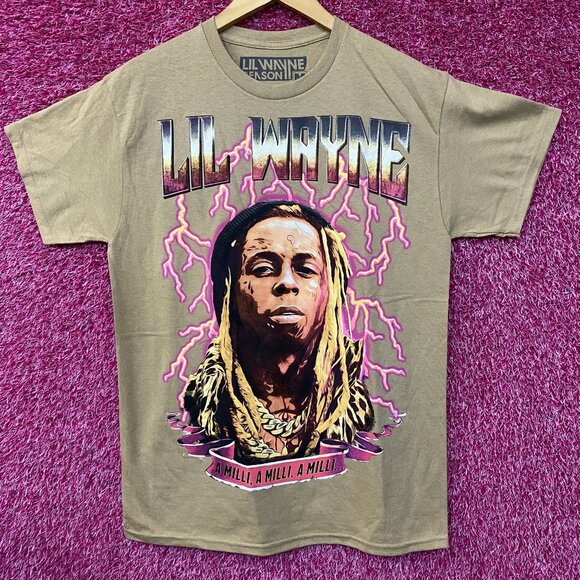 Reason Lil Wayne A Milli Lightning Brown T-Shirt medium Medium - Picture 1 of 3